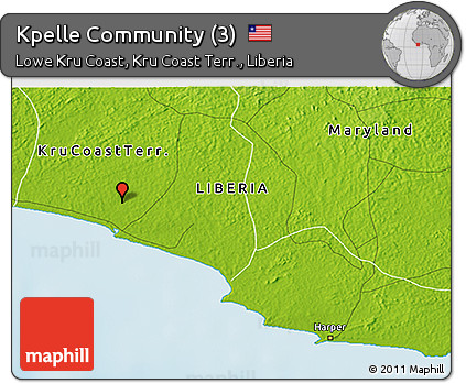 Physical 3D Map of Kpelle Community (3)