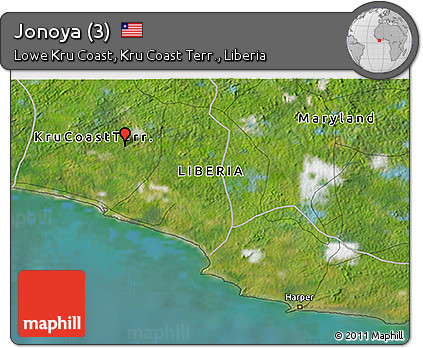 Satellite 3D Map of Jonoya (3)