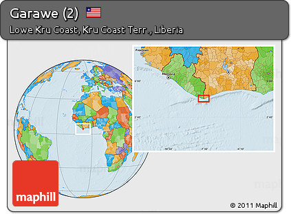 Political Location Map of Garawe (2)