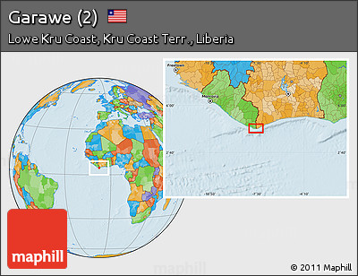 Political Location Map of Garawe (2)