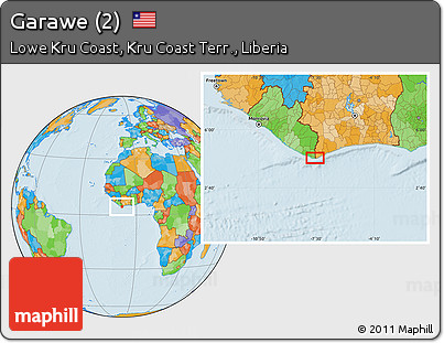 Political Location Map of Garawe (2)