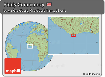 Savanna Style Location Map of Piddy Community