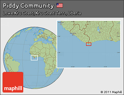 Savanna Style Location Map of Piddy Community