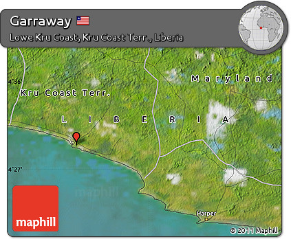 Satellite Map of Garraway