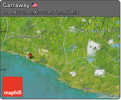 Satellite Map of Garraway