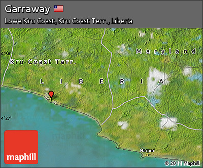 Satellite Map of Garraway