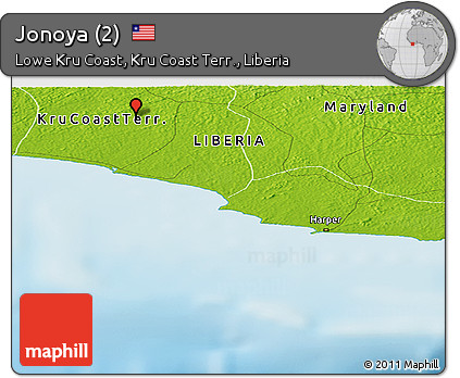 Physical Panoramic Map of Jonoya (2)