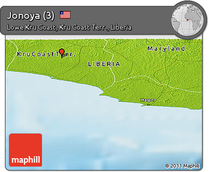 Physical Panoramic Map of Jonoya (3)