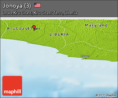 Physical Panoramic Map of Jonoya (3)