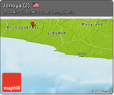 Physical Panoramic Map of Jonoya (2)