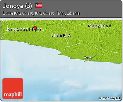 Physical Panoramic Map of Jonoya (3)
