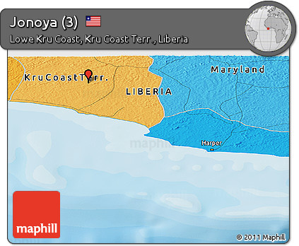Political Panoramic Map of Jonoya (3)
