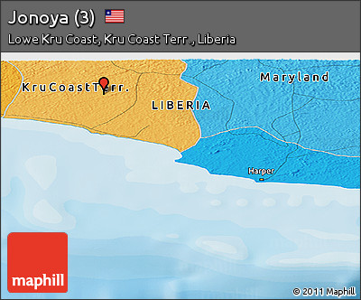 Political Panoramic Map of Jonoya (3)