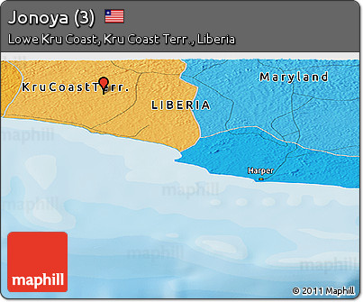 Political Panoramic Map of Jonoya (3)