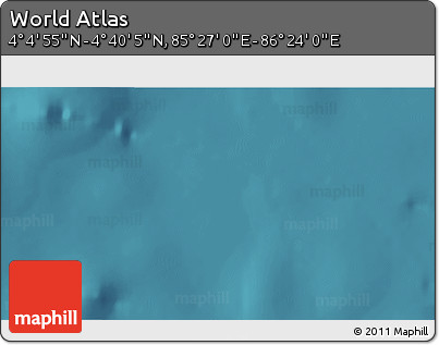 Satellite 3D Map of the Area around 4° 22' 30" N, 85° 55' 30" E