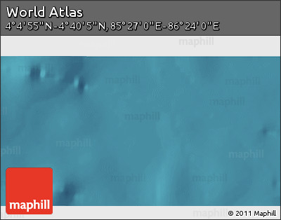 Satellite 3D Map of the Area around 4° 22' 30" N, 85° 55' 30" E