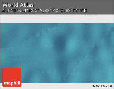 Satellite 3D Map of the Area around 4° 22' 30" N, 88° 28' 29" E