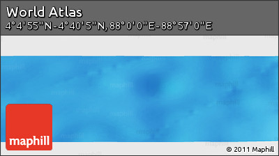 Physical Panoramic Map of the Area around 4° 22' 30" N, 88° 28' 29" E