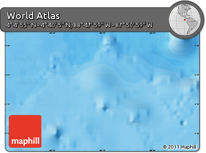 Political Map of the Area around 4° 22' 30" N, 88° 19' 29" W