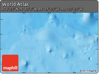 Political Map of the Area around 4° 22' 30" N, 88° 19' 29" W