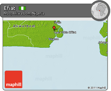 Physical 3D Map of Efiat