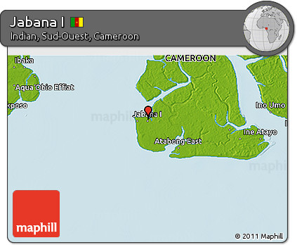 Physical 3D Map of Jabana I