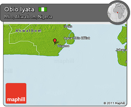 Physical 3D Map of Obio Iyata