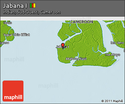 Physical 3D Map of Jabana I