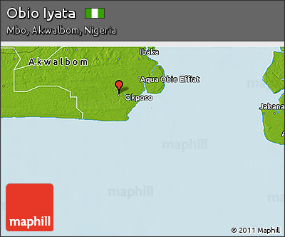 Physical 3D Map of Obio Iyata