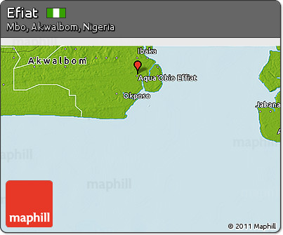 Physical 3D Map of Efiat