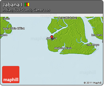 Physical 3D Map of Jabana I