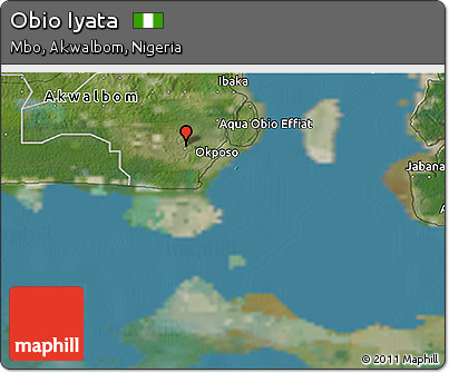 Satellite 3D Map of Obio Iyata