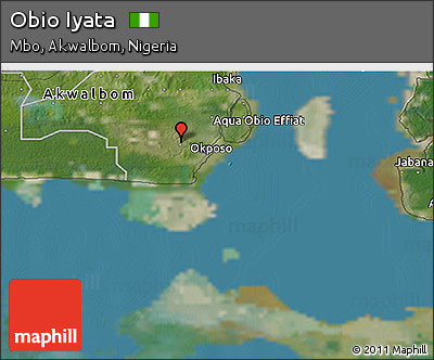 Satellite 3D Map of Obio Iyata