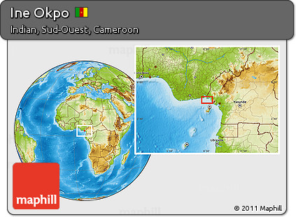 Physical Location Map of Ine Okpo