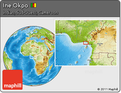 Physical Location Map of Ine Okpo