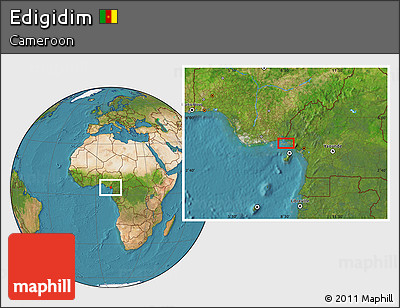 Satellite Location Map of Edigidim