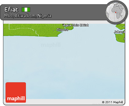 Physical Panoramic Map of Efiat