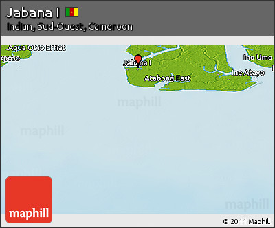 Physical Panoramic Map of Jabana I