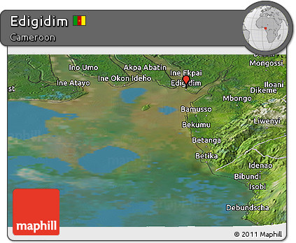 Satellite Panoramic Map of Edigidim