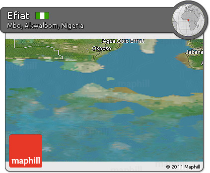 Satellite Panoramic Map of Efiat