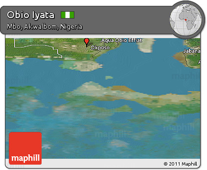 Satellite Panoramic Map of Obio Iyata