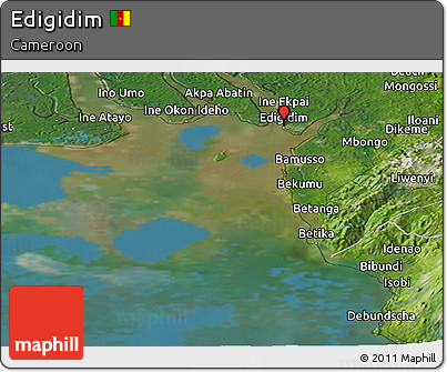 Satellite Panoramic Map of Edigidim