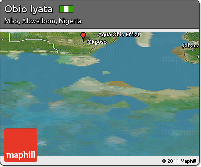 Satellite Panoramic Map of Obio Iyata