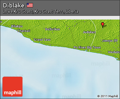 Physical 3D Map of Diblake