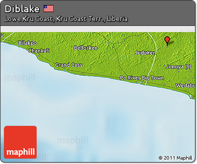 Physical 3D Map of Diblake
