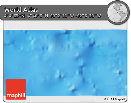 Physical 3D Map of the Area around 4° 22' 30" N, 92° 34' 29" W