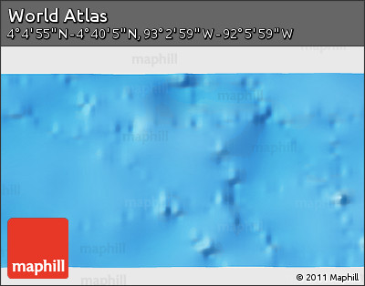 Physical 3D Map of the Area around 4° 22' 30" N, 92° 34' 29" W