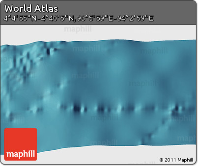 Satellite 3D Map of the Area around 4° 22' 30" N, 93° 34' 29" E
