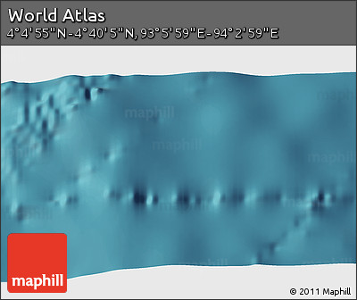 Satellite 3D Map of the Area around 4° 22' 30" N, 93° 34' 29" E
