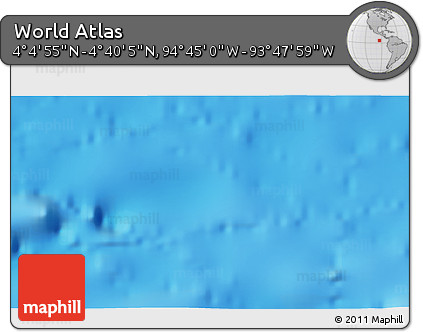 Physical 3D Map of the Area around 4° 22' 30" N, 94° 16' 30" W